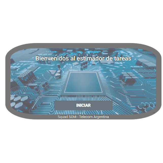 Pantalla inicial del Estimador de Story Points con acceso al cuestionario